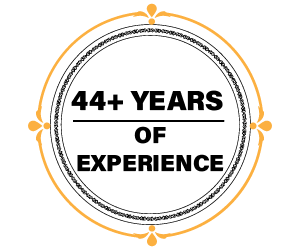 44-years of Experience badge